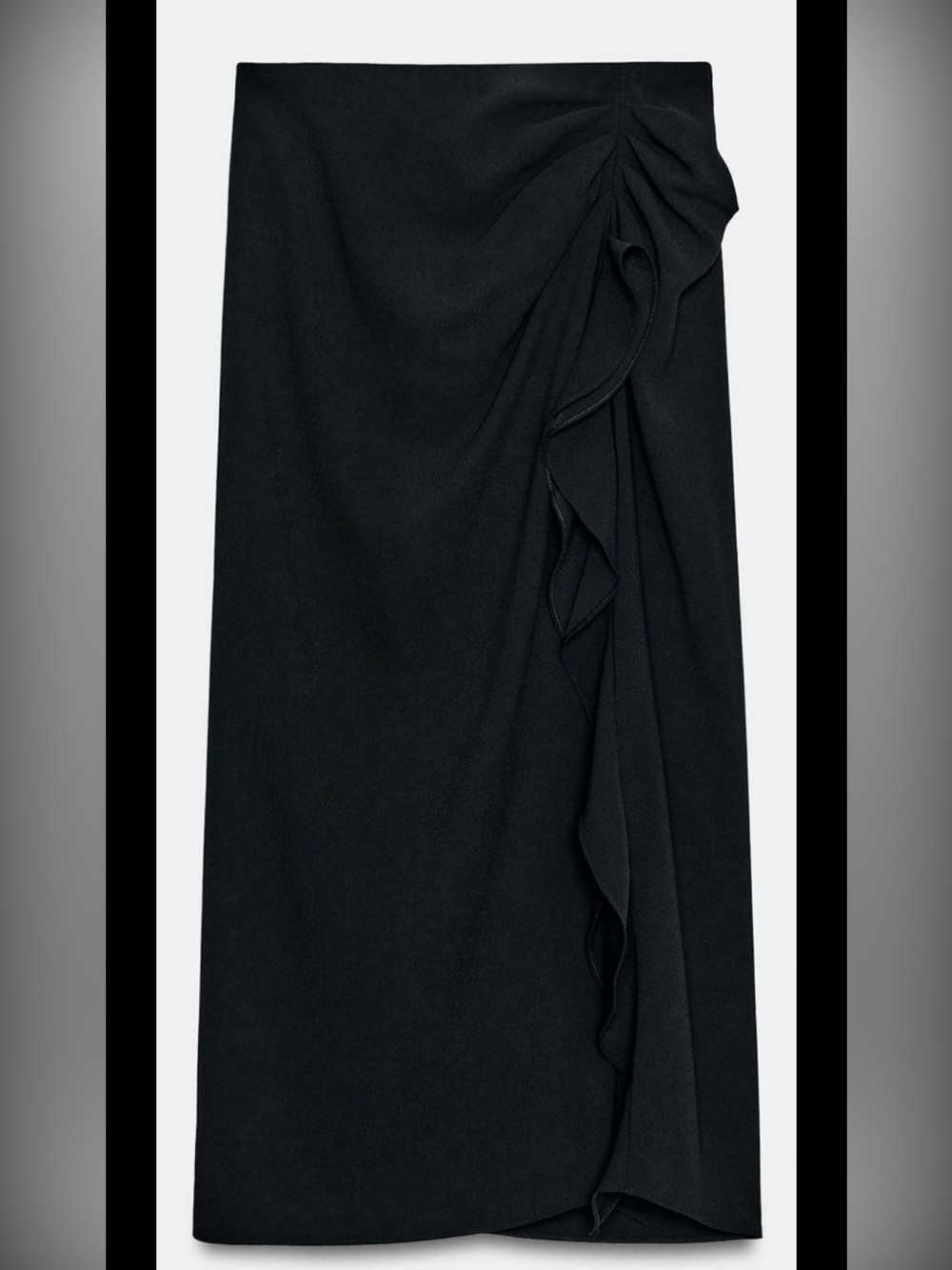ZARA - ZW Collection Ruffle Midi Skirt NWT ❗️ - Picture 3 of 6
